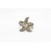 Sterling silver 925 Women's Marcasite stone star fish ring size 18